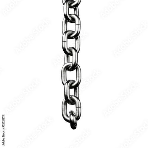 Transparent Chain Object Isolated Without Background For Serotonin Design.