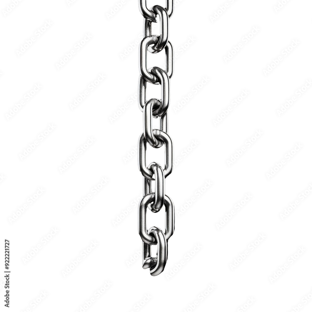 Transparent Chain, Stark Design Isolated Without Background Focus. Transparent Chain, Stark Design Isolated Without Background Focus.