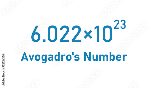 Avogadro's Number. Number of Particles in One Mole of Substance.