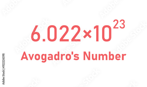 Avogadro's Number. Number of Particles in One Mole of Substance.