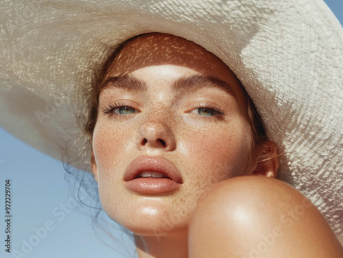 portrait of a woman in a hat