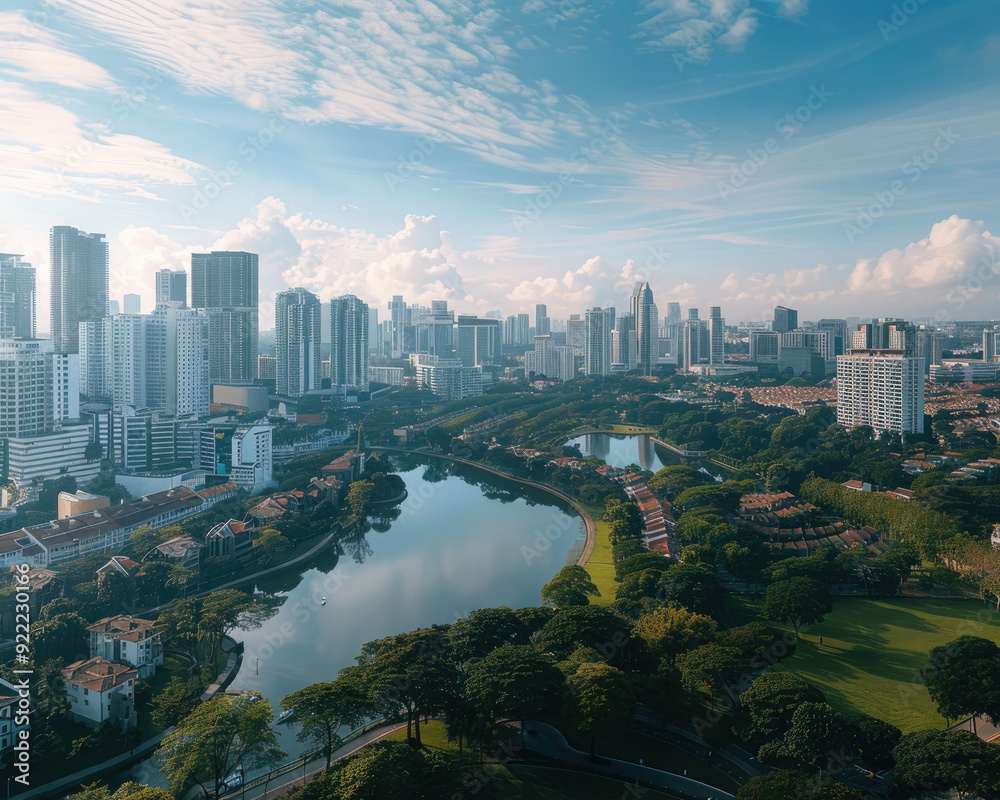 Fototapeta premium Person sneezing in decorated room to avoid mistletoe allergies