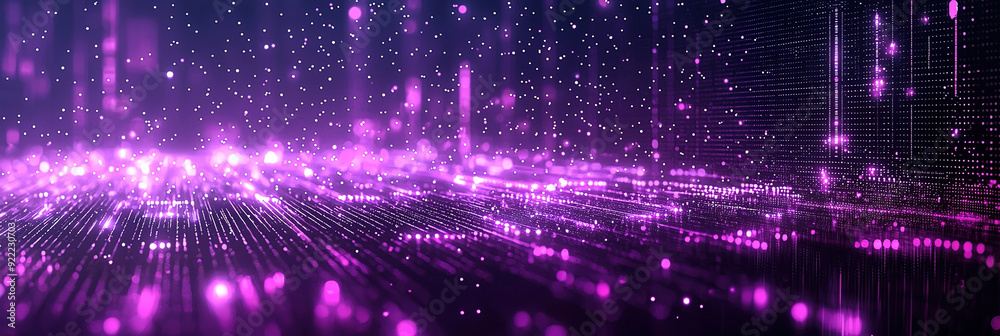 Abstract purple pixelated TV screen background with futuristic neon gradient elements Abstract purple pixelated TV screen background with futuristic neon gradient elements