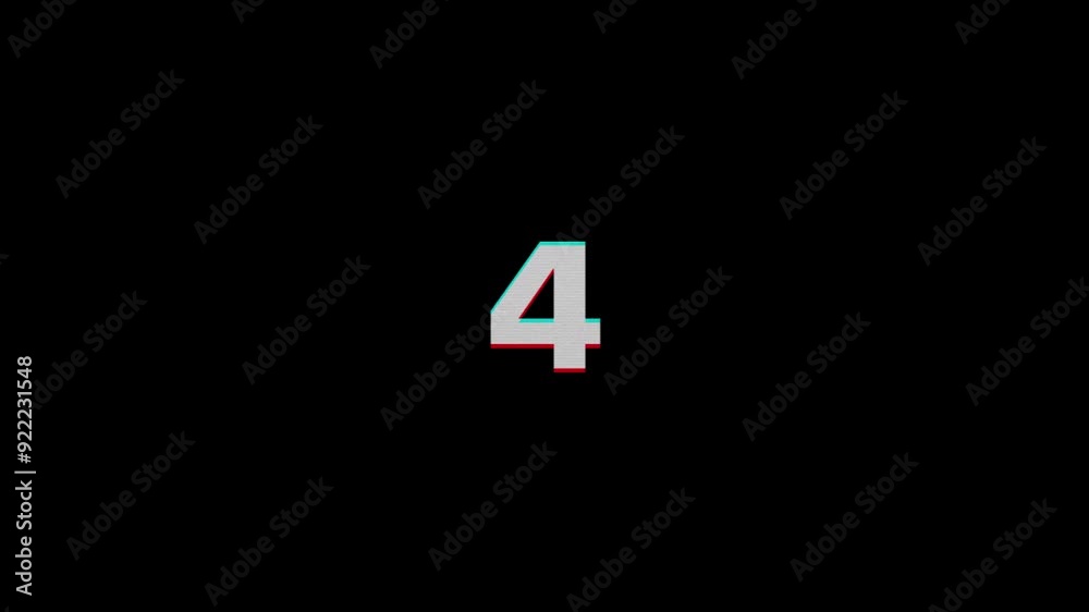 Glitch interference countdown numbers from 10 to 1 new dynamic holiday retro joyful colorful vintage video footage Glitch interference countdown numbers from 10 to 1 new dynamic holiday retro joyful colorful vintage video footage