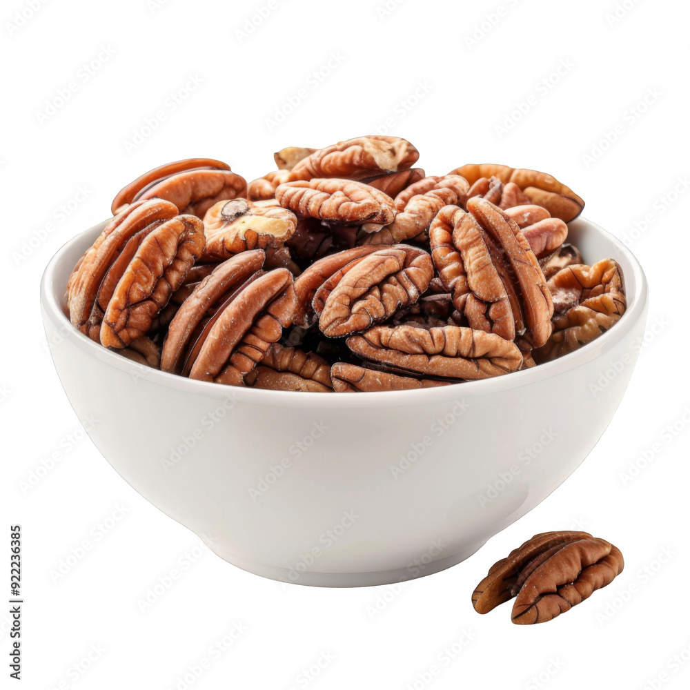 A Bowl of Shelled Pecan Nuts A Bowl of Shelled Pecan Nuts