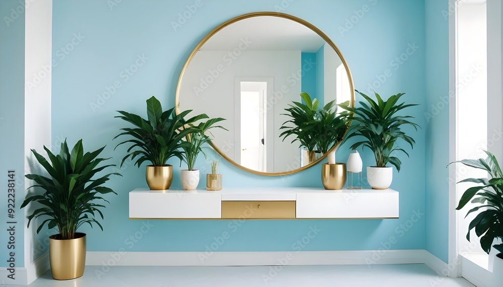 Photo interior modern design room 3d illustration Photo interior modern design room 3d illustration