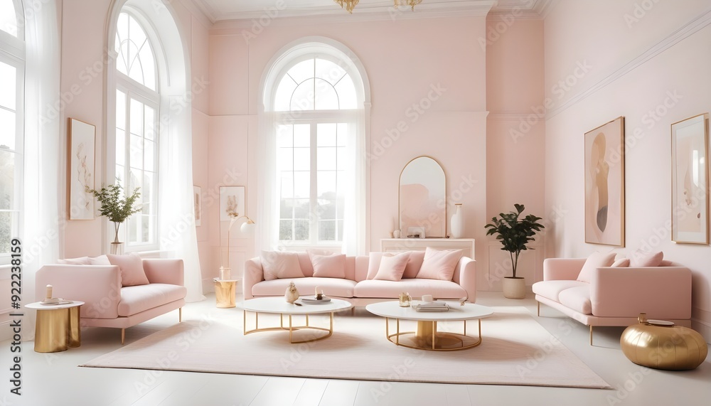 Photo interior modern design room 3d illustration Photo interior modern design room 3d illustration