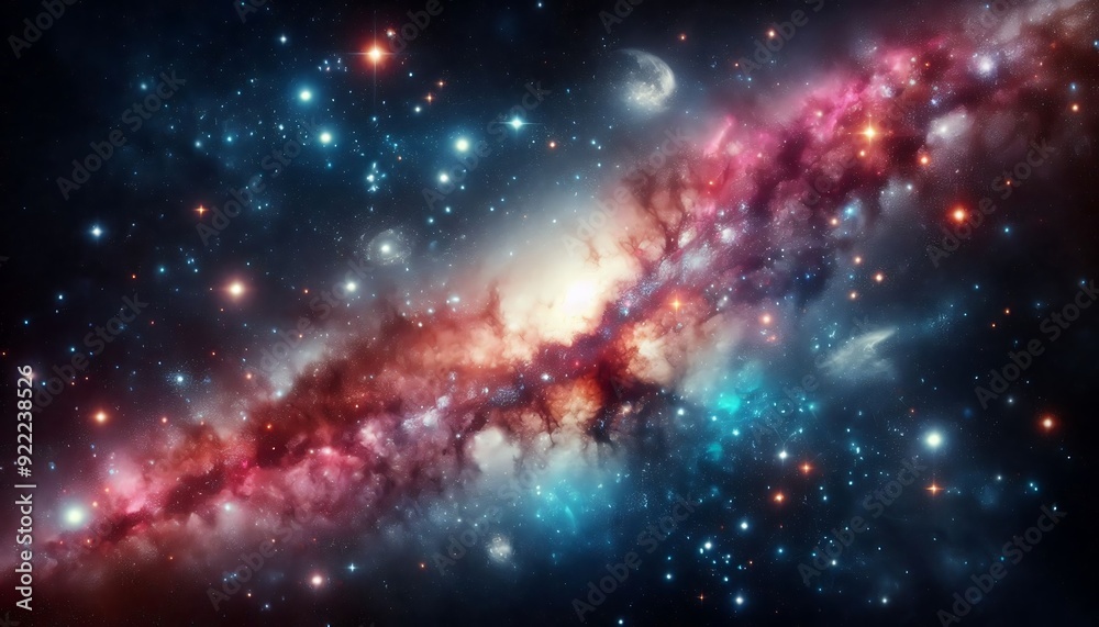 Naklejka premium Space background