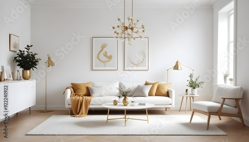 Photo interior modern design room 3d illustration