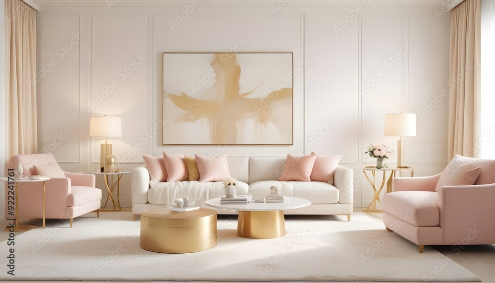 Photo interior modern design room 3d illustration Photo interior modern design room 3d illustration