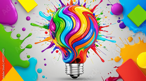 Creative Services  Creative Design Services laptop desktop colourful design splash Graphic Designing
