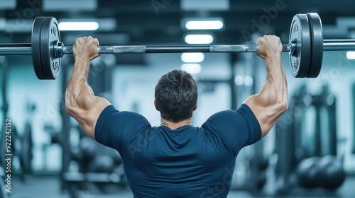 Weightlifting Practice A person lifting dumbbells in a gym