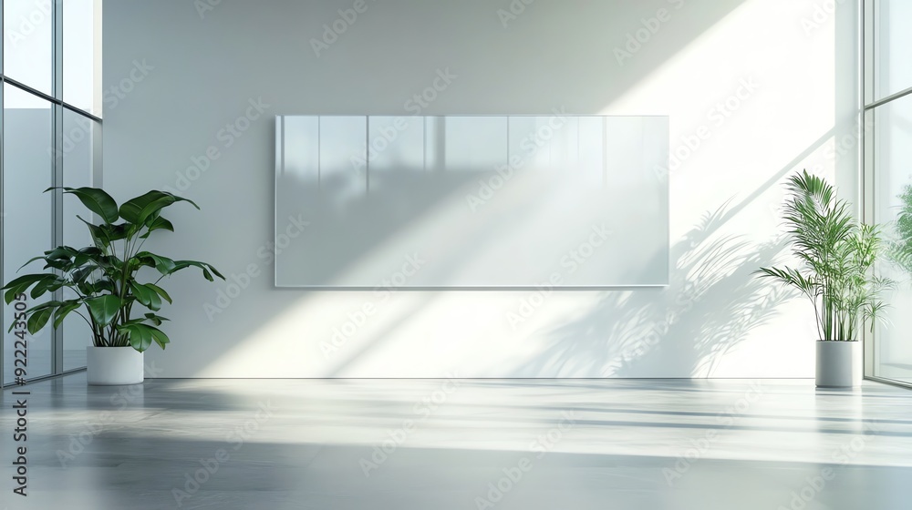Fototapeta premium Blank Canvas in Modern Interior.