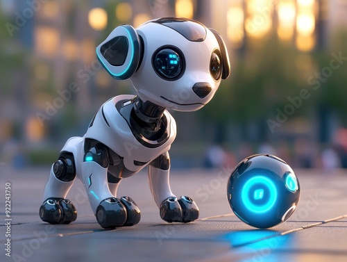 Robotic Dog Playing with a Ball