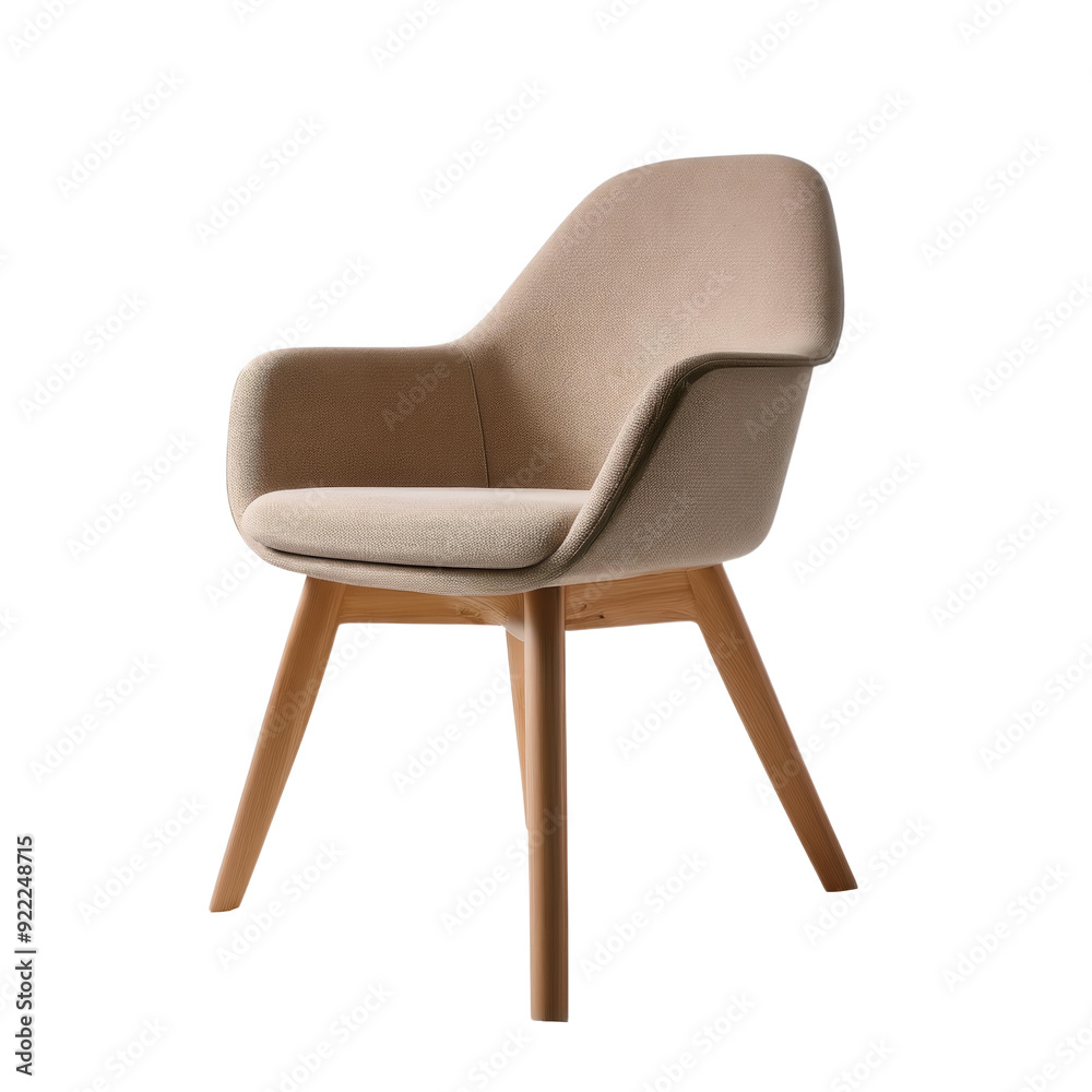Minimal chair isolated on transparent background Minimal chair isolated on transparent background