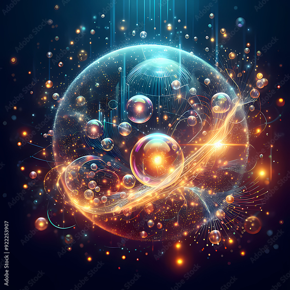 Glowing Bubble Background Glowing Bubble Background