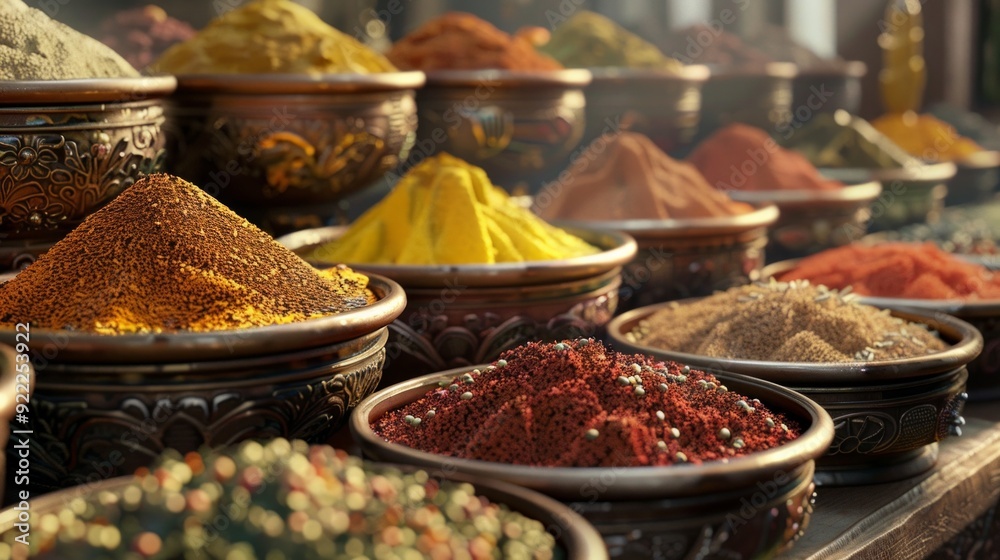 Obraz premium spices in the market