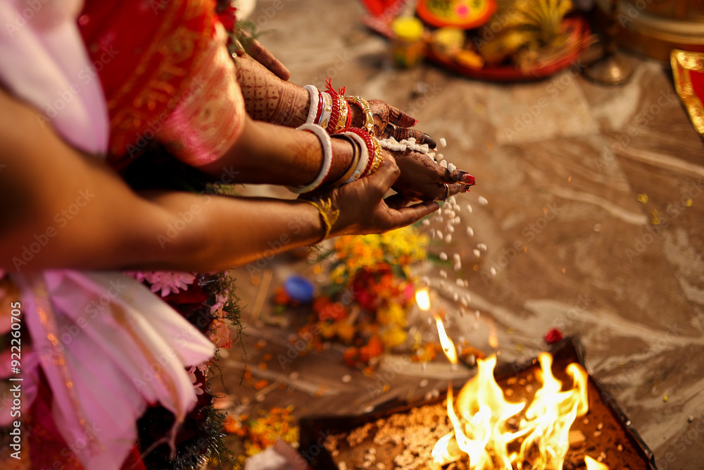 Bengali Wedding Ritual Khoi Daan Bengali Wedding Ritual Khoi Daan