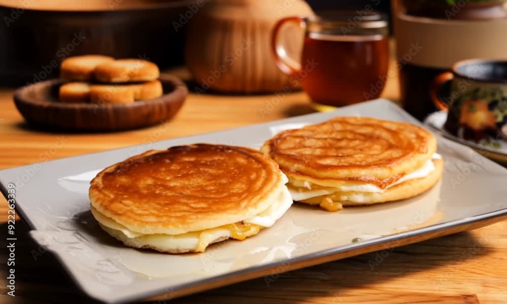 Flavorful Dorayaki with Creamy Filling: Ready Now Flavorful Dorayaki with Creamy Filling: Ready Now