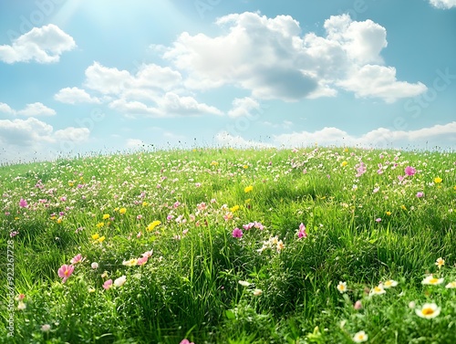 meadow with flowers