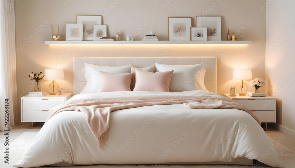 Photo interior modern design room 3d illustration Photo interior modern design room 3d illustration