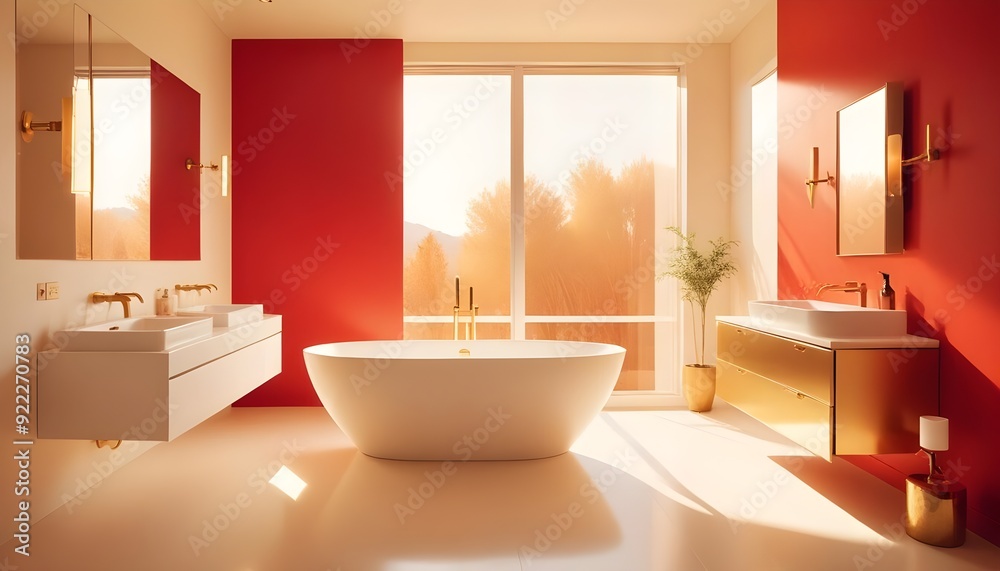 Photo interior modern design room 3d illustration Photo interior modern design room 3d illustration