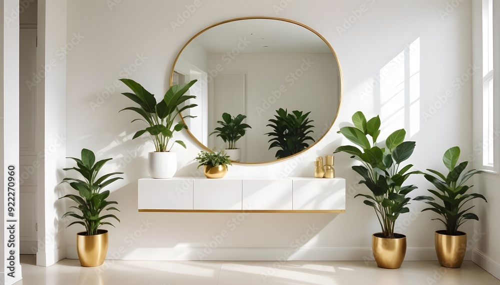 Photo interior modern design room 3d illustration Photo interior modern design room 3d illustration