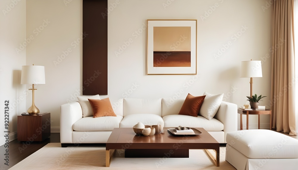 Photo interior modern design room 3d illustration Photo interior modern design room 3d illustration