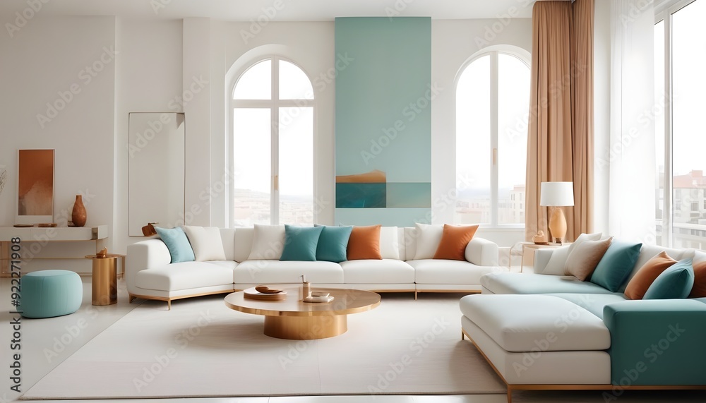 Photo interior modern design room 3d illustration Photo interior modern design room 3d illustration