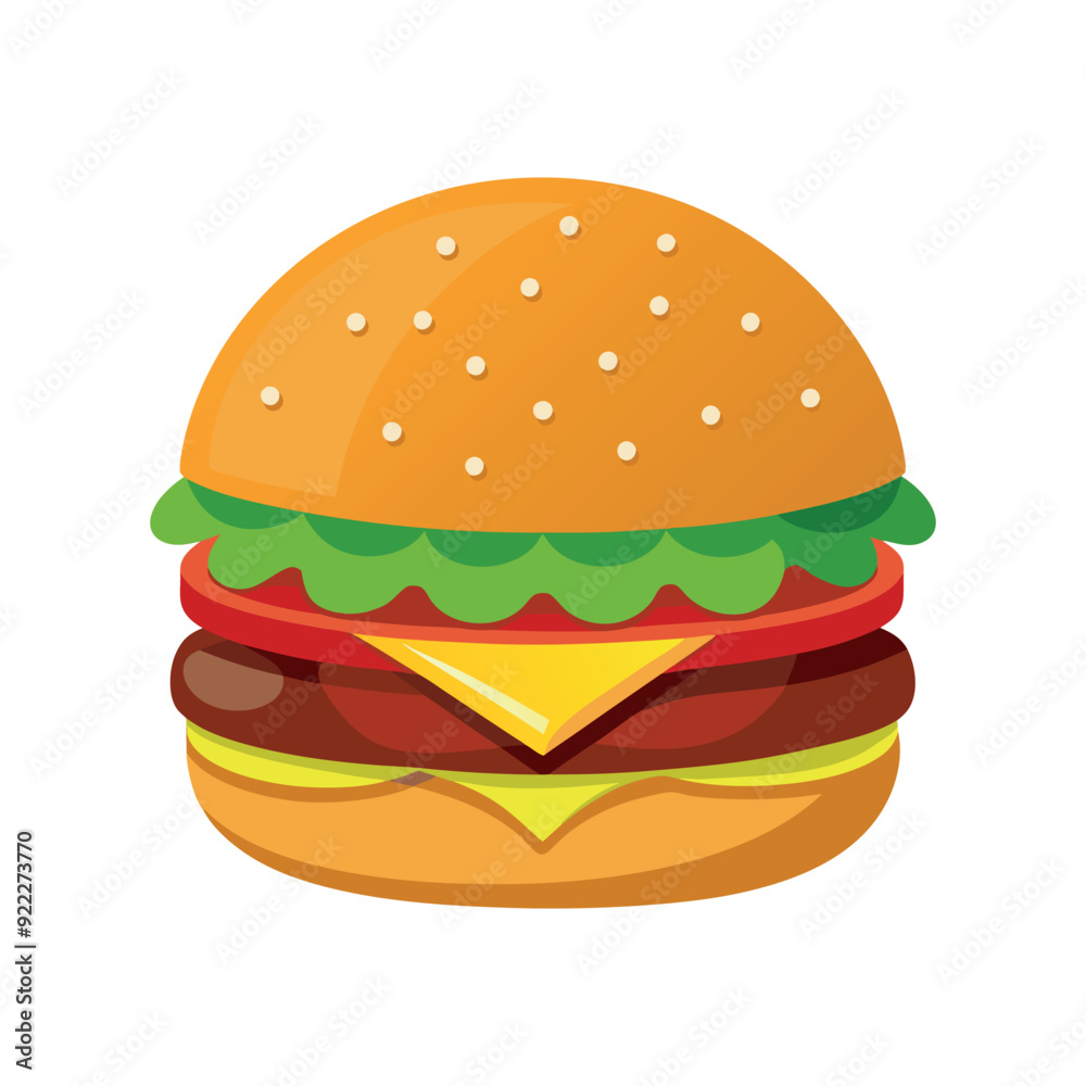 hamburger isolated vector template illustration hamburger isolated vector template illustration