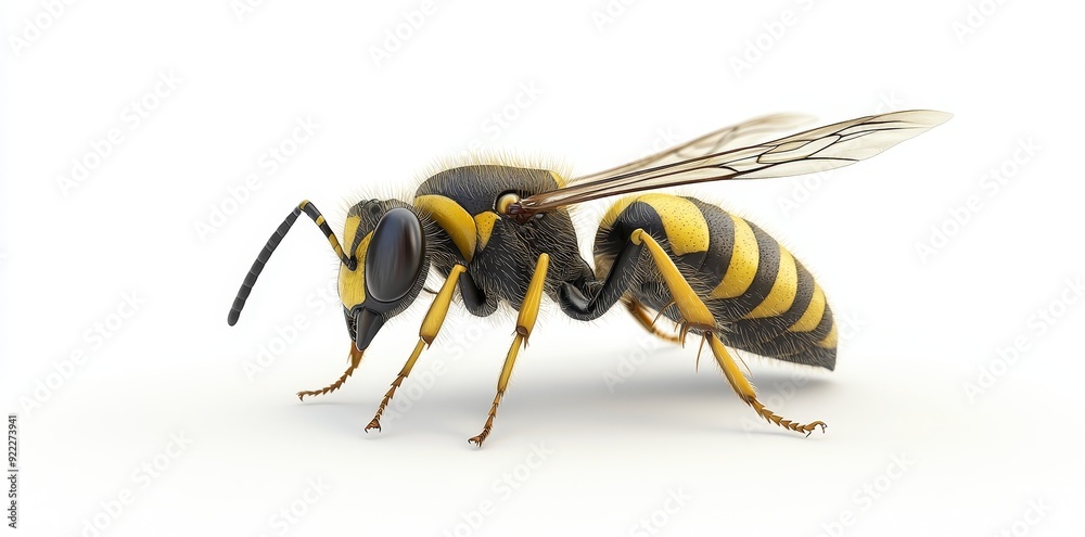 An isolated hornet on a transparent background - Stock Photo An isolated hornet on a transparent background - Stock Photo