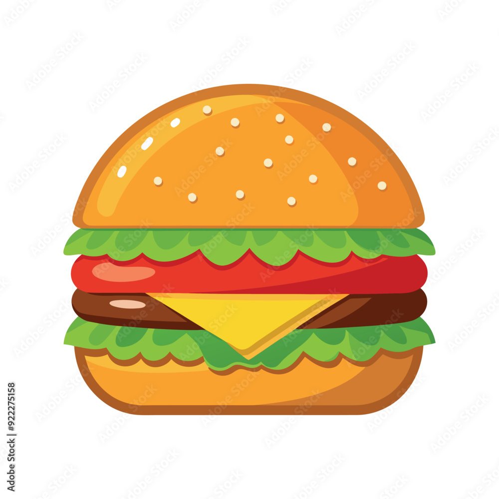 hamburger isolated vector template illustration hamburger isolated vector template illustration