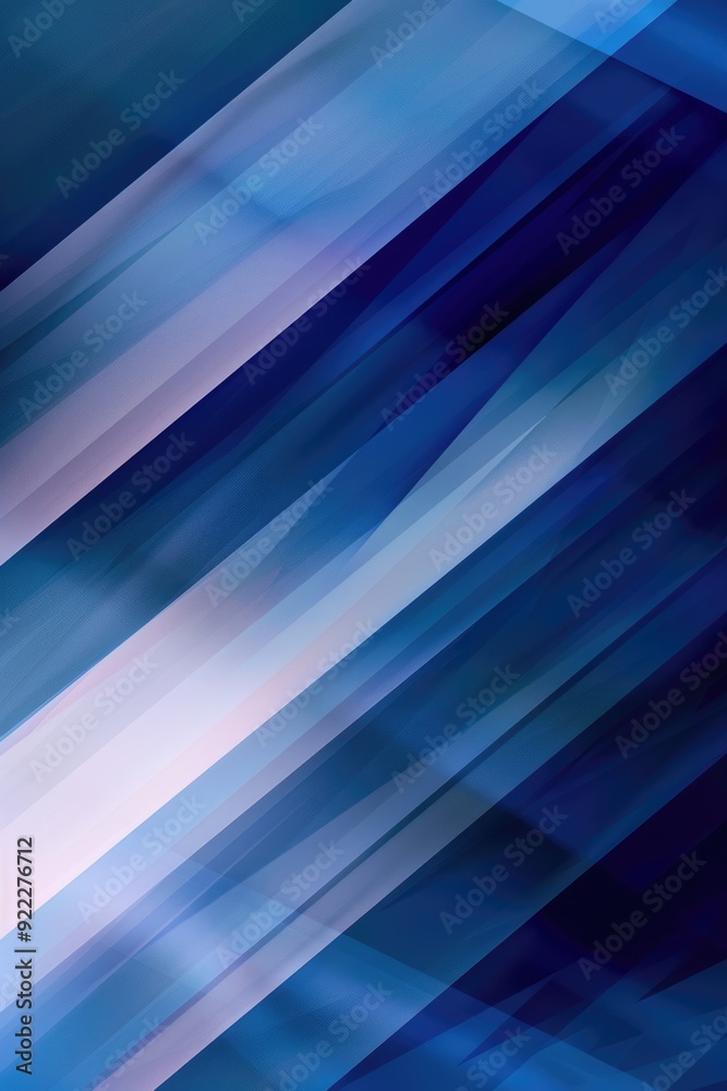 Obraz premium Abstract blue background, curvy blue pattern background, Technology, defocused blue gradient.