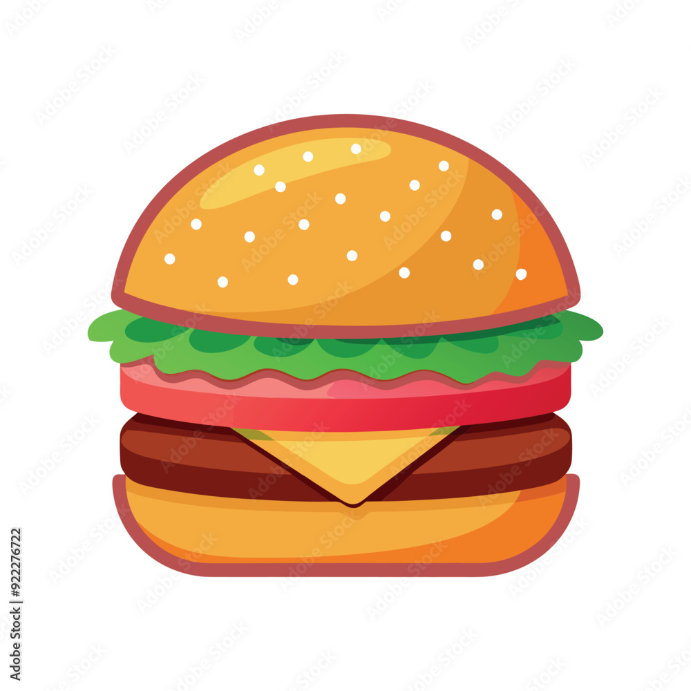 hamburger isolated vector template illustration hamburger isolated vector template illustration