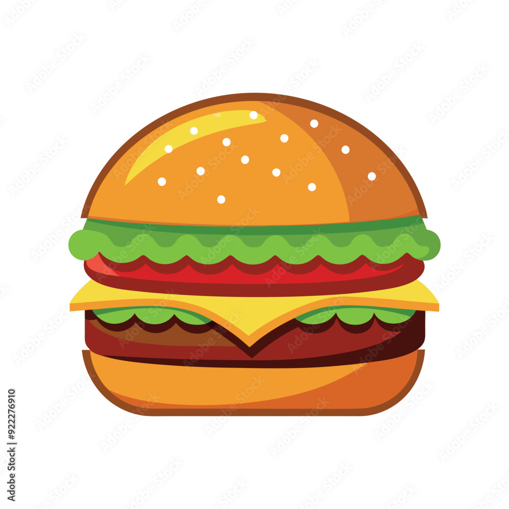 hamburger isolated vector template illustration hamburger isolated vector template illustration