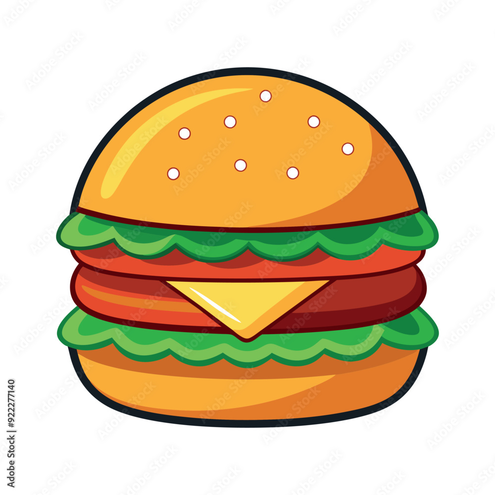 hamburger isolated vector template illustration hamburger isolated vector template illustration