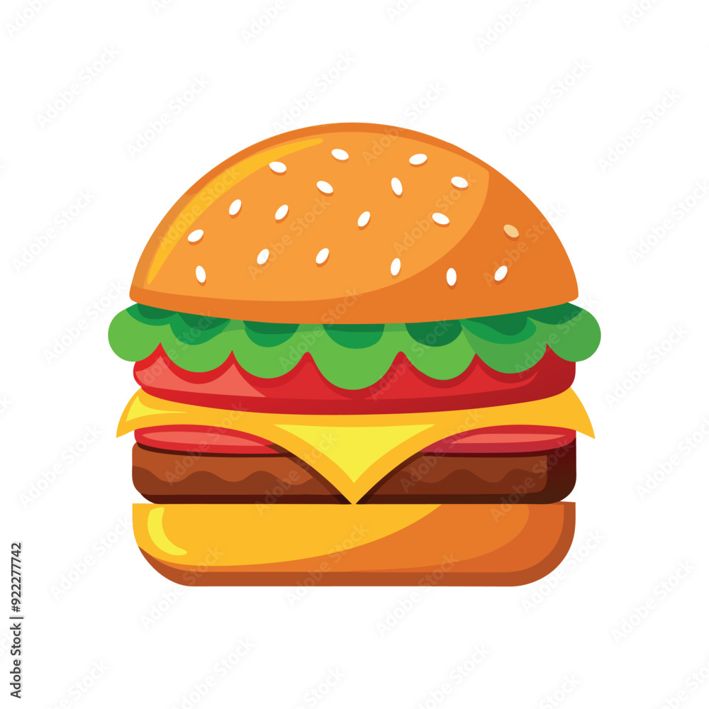 hamburger isolated vector template illustration hamburger isolated vector template illustration