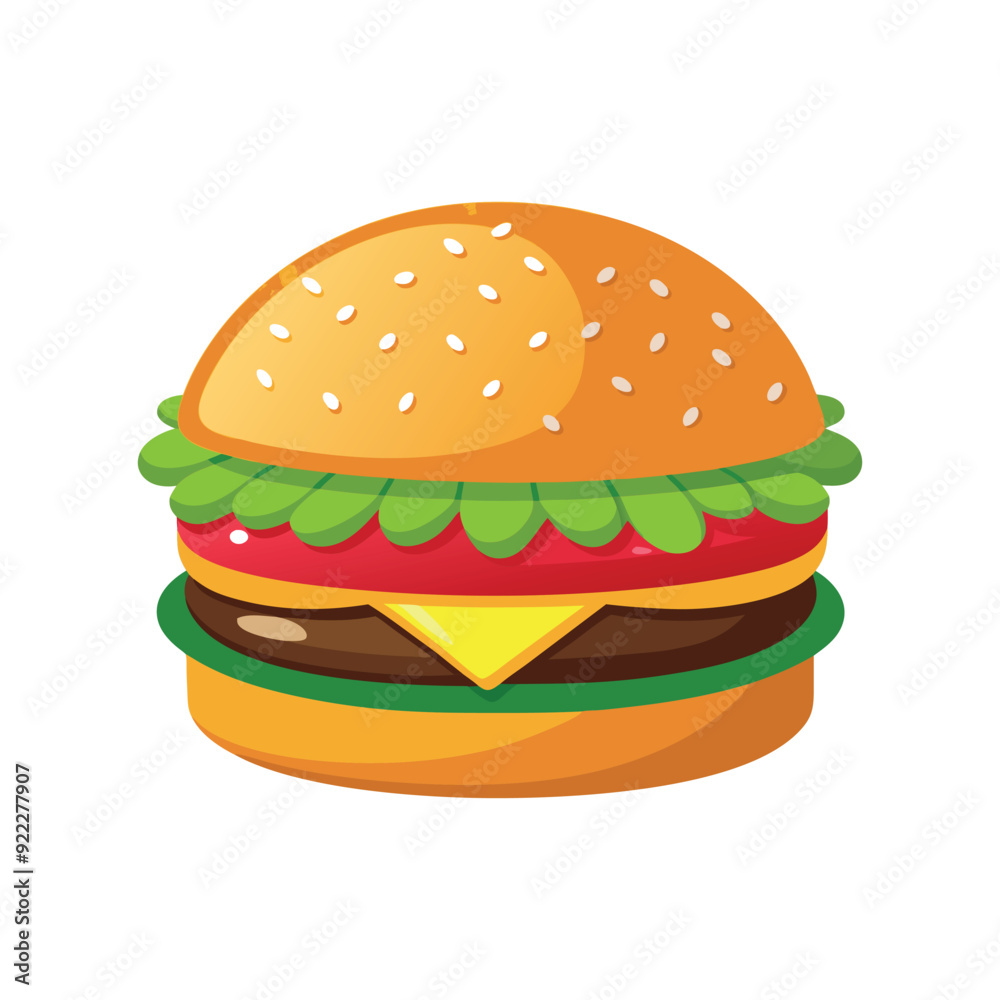 hamburger isolated vector template illustration hamburger isolated vector template illustration