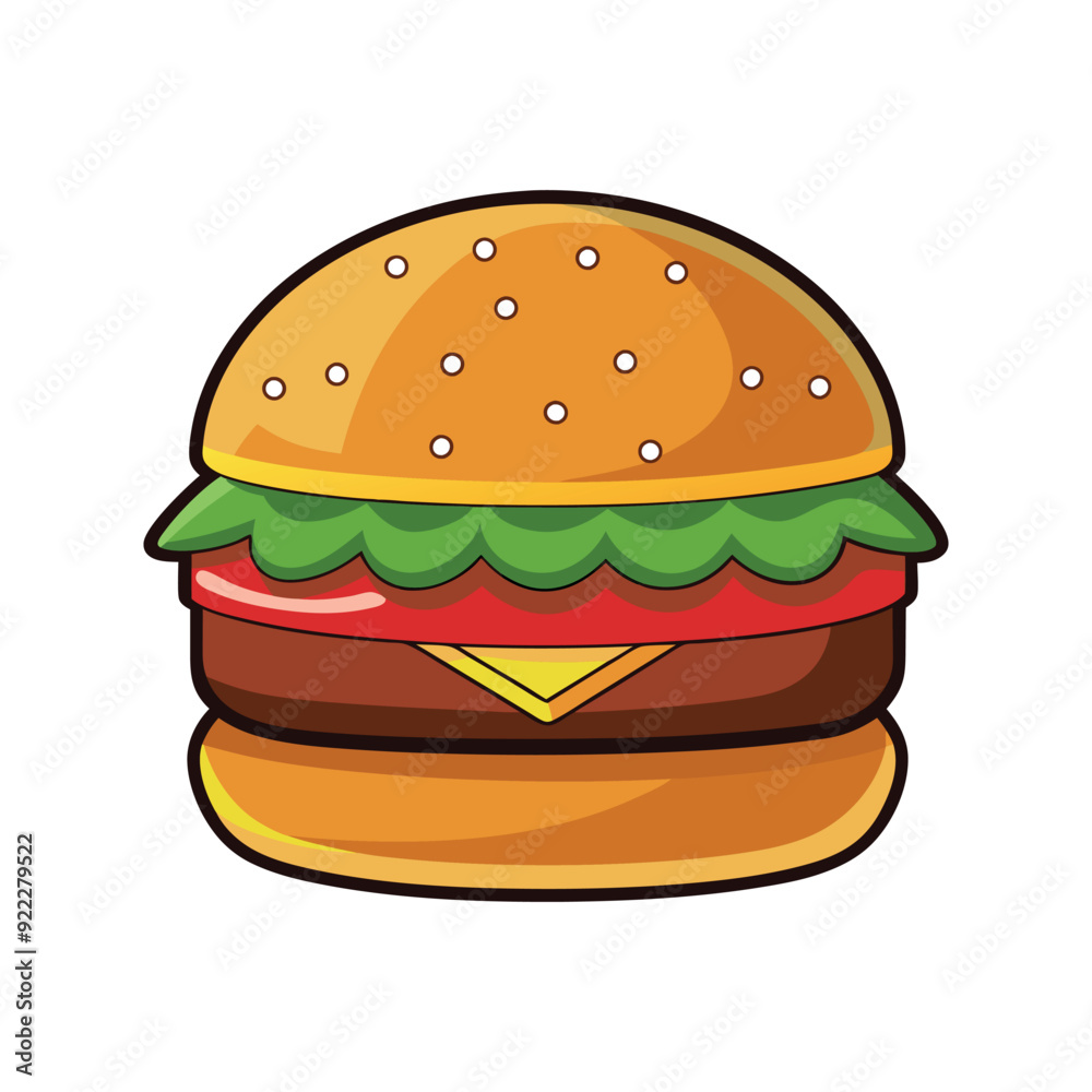 hamburger isolated vector template illustration hamburger isolated vector template illustration