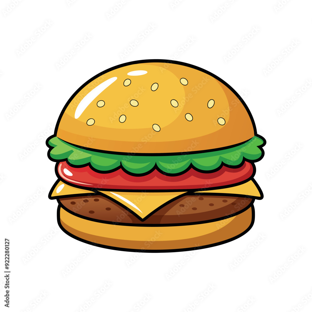 hamburger isolated vector template illustration hamburger isolated vector template illustration