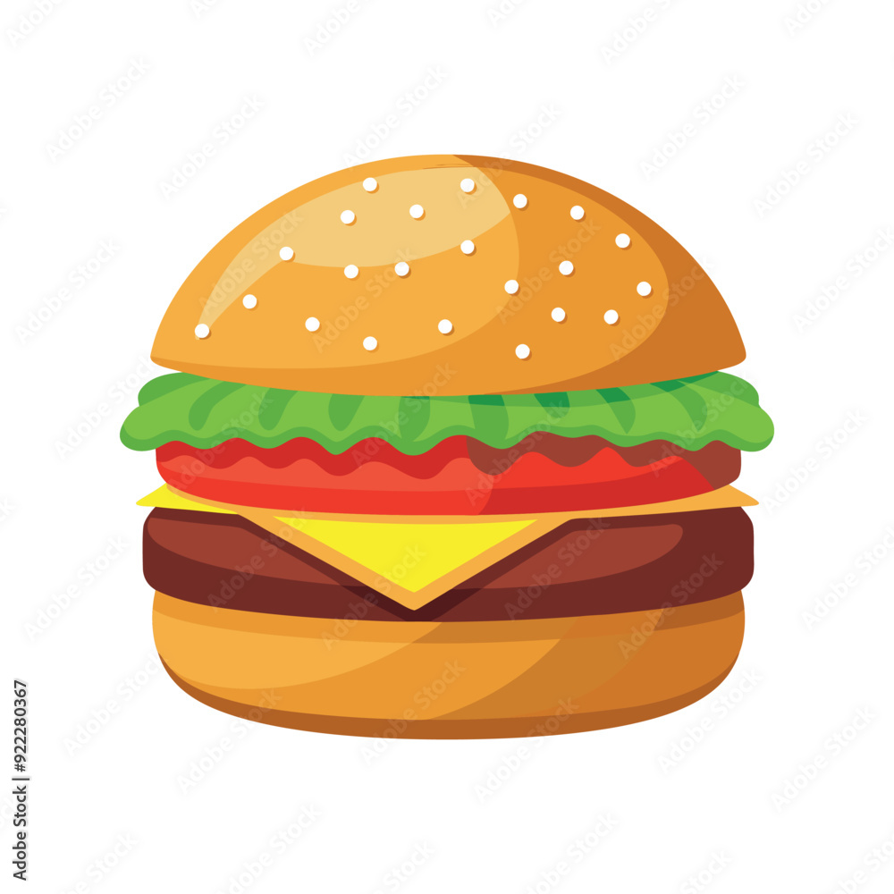 hamburger isolated vector template illustration hamburger isolated vector template illustration