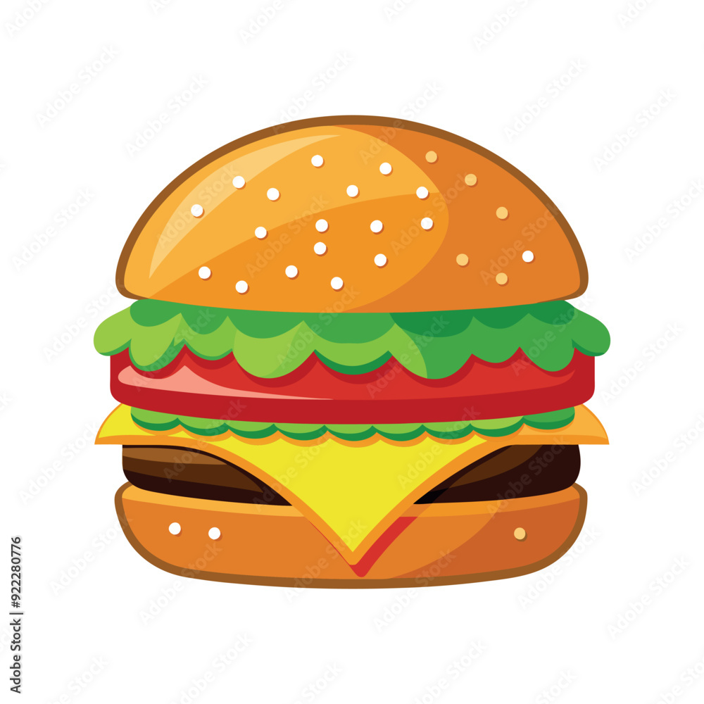 hamburger isolated vector template illustration hamburger isolated vector template illustration