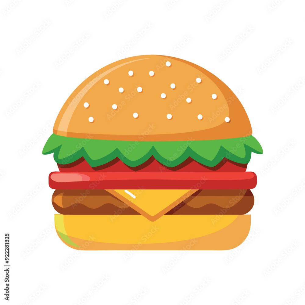hamburger isolated vector template illustration hamburger isolated vector template illustration