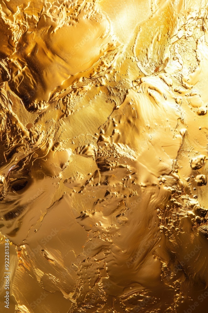 Gold texture used as background. Shiny golden yellow crumpled metallic foil repeat pattern. Modern abstract luxury gilded age wallpaper. Gold texture used as background. Shiny golden yellow crumpled metallic foil repeat pattern. Modern abstract luxury gilded age wallpaper.