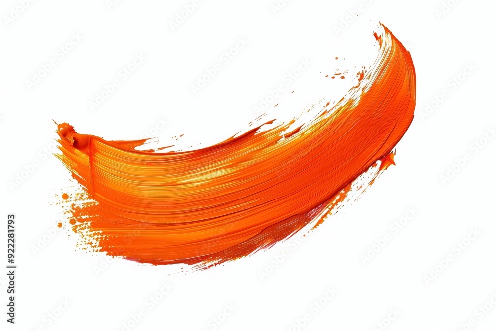 custom made wallpaper toronto digitalMit einem Pinsel grob verstrichene Orangene Farbe 