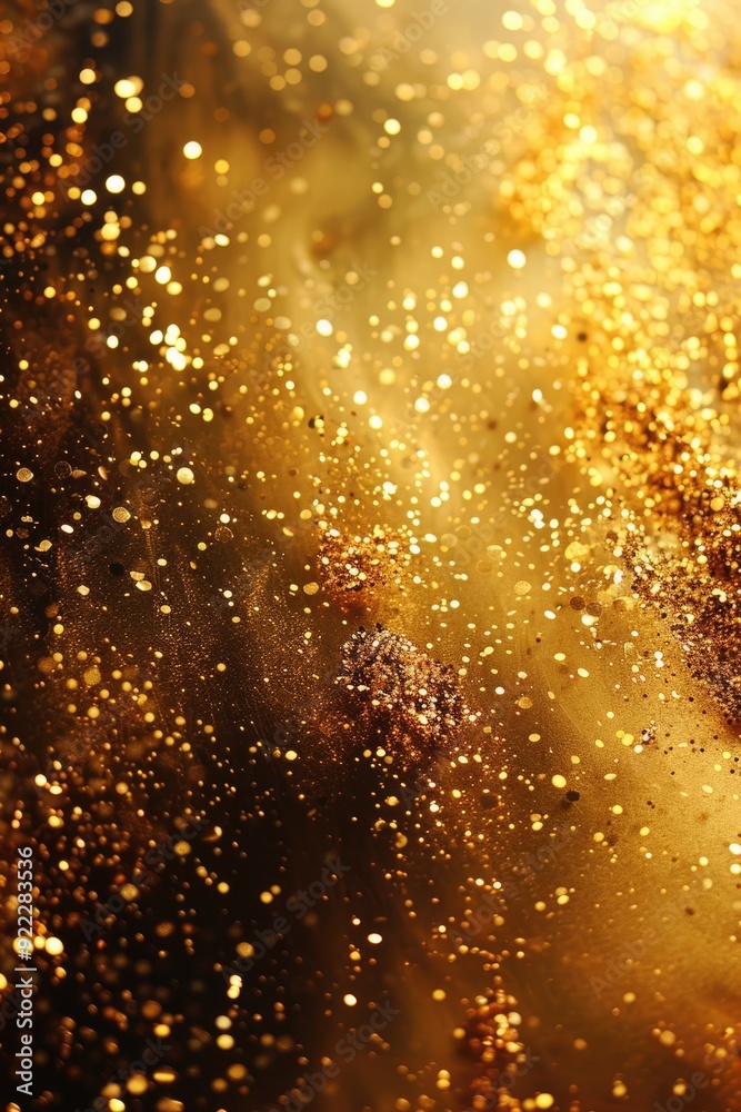Gold blurry defocused sparkle glitter gold bokeh background wallpaper with copy space. Gold Christmas glitter design background. Magic artistic shiny golden circle bokeh. Gold blurry defocused sparkle glitter gold bokeh background wallpaper with copy space. Gold Christmas glitter design background. Magic artistic shiny golden circle bokeh.