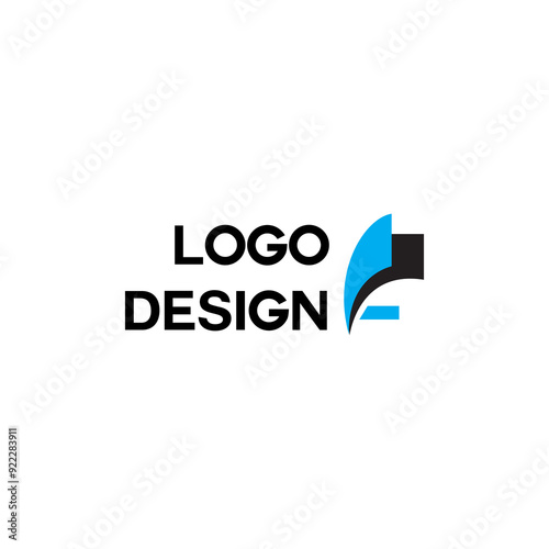 colorful business company simple logo design photo