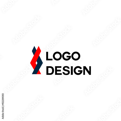 colorful business company simple logo design photo