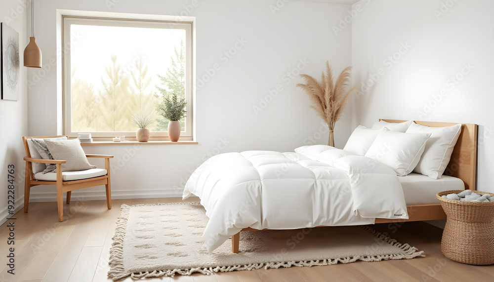 Bright and Airy Boho-Minimalist Bedroom with Nature-Inspired Decor Bright and Airy Boho-Minimalist Bedroom with Nature-Inspired Decor