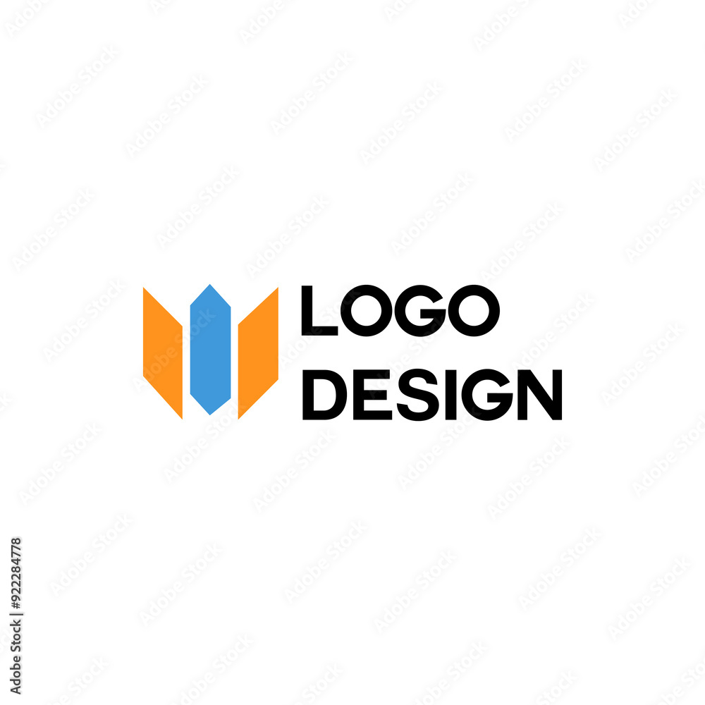 colorful business company simple logo design colorful business company simple logo design